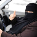 Saudi woman driving