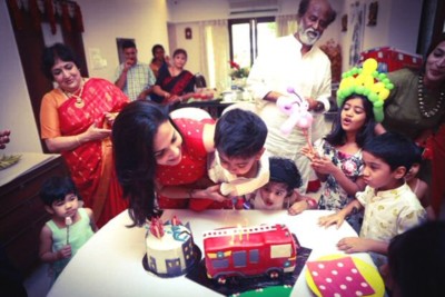 Here’s how Rajinikanth celebrated the birthday of his grandson