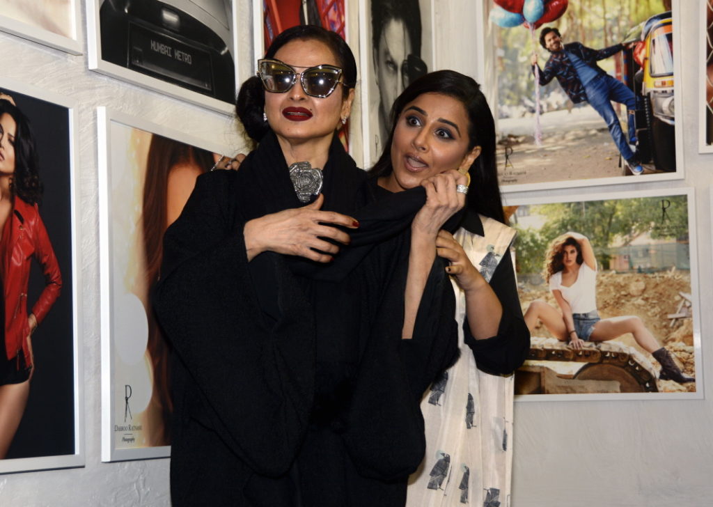 Rekha and Vidya Balan Rekha and Vidya Balan