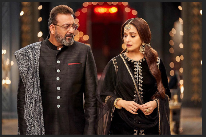 Sanjay Dutt and Madhuri Dixit
