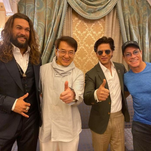 Shah Rukh Khan shares a frame with Jason Momoa Jackie
